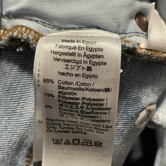 Madewell Jeans Womens 24 Light Wash Mid Rise Kick Out Denim Stretch Casual - Picture 6 of 13